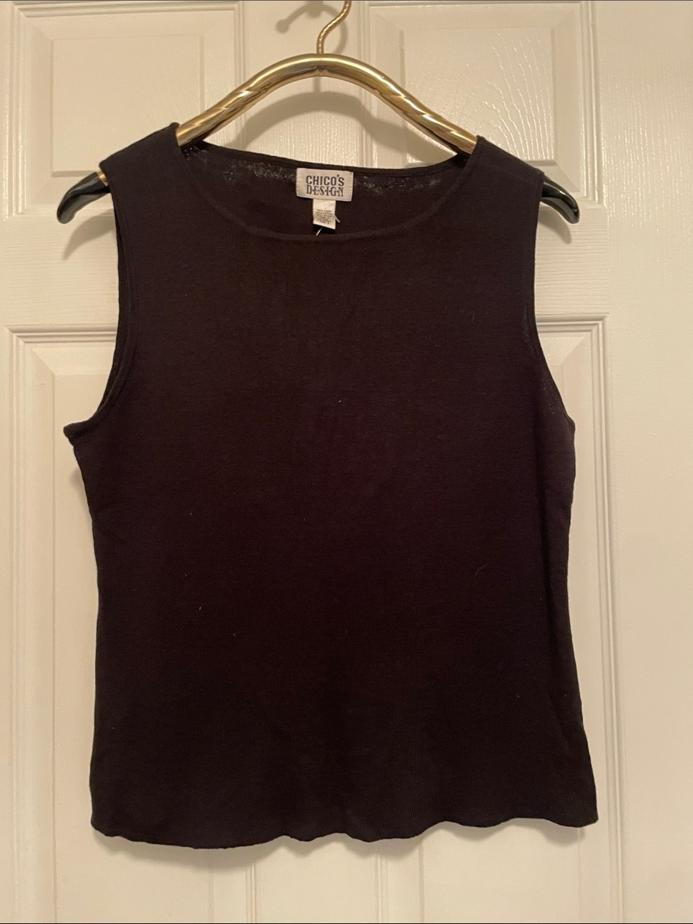 Chicos Sleeveless Black Tank Top
